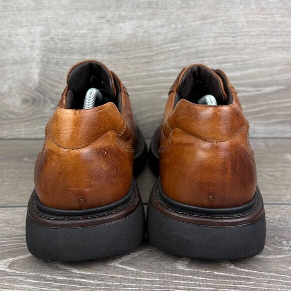 Brown Shoe Co 74140-2 Maltese Men's Sz 13M Cognac Brown Leather Low Top Oxfords - Picture 4 of 12